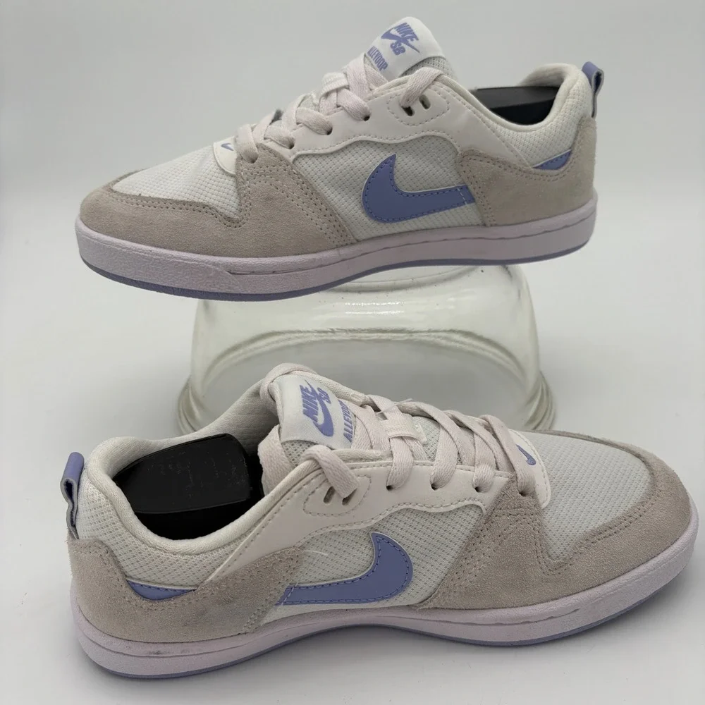 Nike‎ SB Alleyoop Womens Skate Shoes White Purple CQ0369-102 Size 6